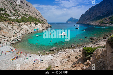 Cala Bóquer. Isola di Maiorca. Spagna Foto Stock