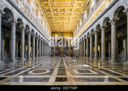 Basilica di San Paolo fuori le Mura a Roma Foto Stock