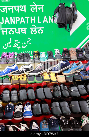 Janpath lane,calzatura,Scarpe,negozi,store,calzature,Connaught place,,Nuova Delhi, India Foto Stock
