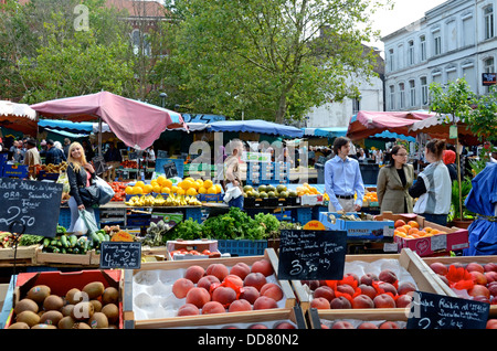 Mercato di Wazemmes, Lille, Francia Foto Stock