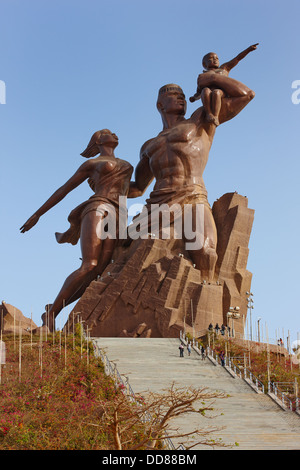 Le Monument de la Renaissance Africaine (African Reneissance monumento), Dakar, Senegal Africa Foto Stock