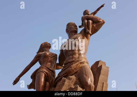 Le Monument de la Renaissance Africaine (African Reneissance monumento), Dakar, Senegal Africa Foto Stock