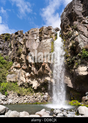 Dh del Parco nazionale di Tongariro TARANAKI CADE NUOVA ZELANDA Wairere cascata del flusso Foto Stock