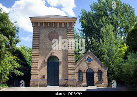 Pompa House Gallery su Battersea Park a Londra REGNO UNITO Foto Stock