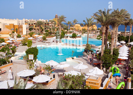 Vista su Makadi Sunwing hotel a Hurghada Egitto/Red Sea Hotels Foto Stock