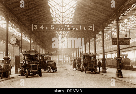 La stazione di Euston London inizio novecento Foto Stock