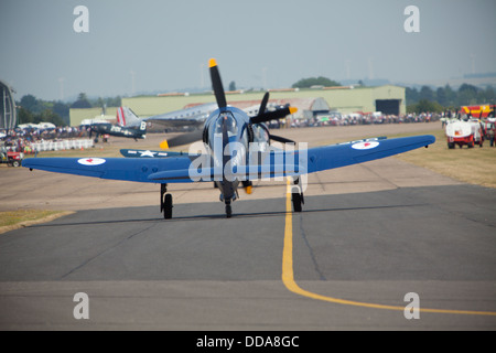 Bearcat ww2 Fighter Aircraft all'Imperial War Museum Duxford, Flying Legends air display 2013 Foto Stock