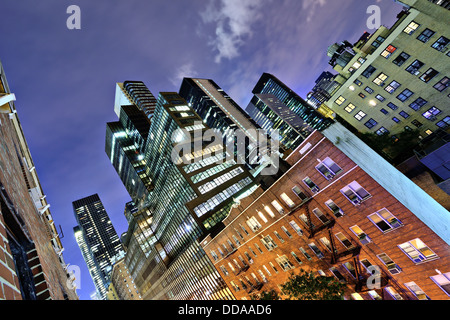 Edifici per uffici nel centro di Manhattan. Foto Stock