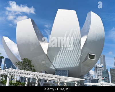 Dh MARINA BAY a Singapore l'arte del museo della scienza moderna architettura building Foto Stock