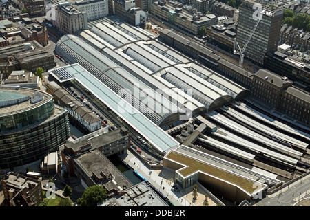 Vista aerea della stazione di Paddington a Londra W2 Foto Stock