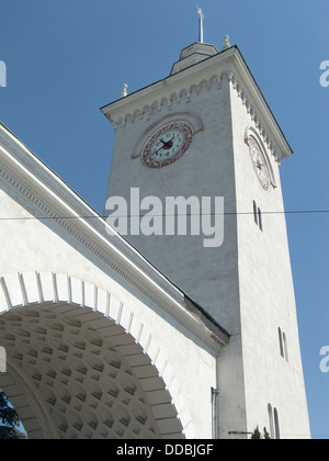 Stazione ferroviaria Simferopol (Crimea, Ucraina) Foto Stock