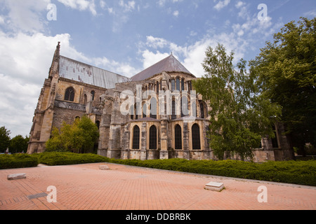 Basilique Saint Remi nella città di Reims, Francia. Foto Stock