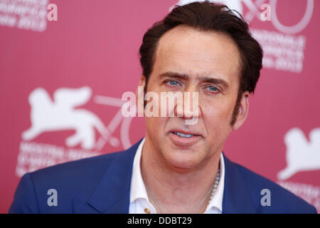 NICOLAS CAGE JOE PHOTOCALL 70ESIMO FESTIVAL DEL CINEMA DI VENEZIA LIDO Venezia Italia 30 Agosto 2013 Foto Stock