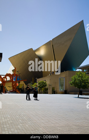 Frederic C. Hamilton oltre, Denver Art Museum Civic Center complesso culturale, Denver, CO, STATI UNITI D'AMERICA Foto Stock