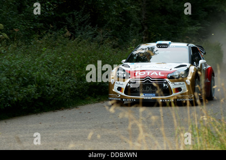 L'ADAC Rallye Deutschland 2013 Leg 1 - Blankenheim Foto Stock