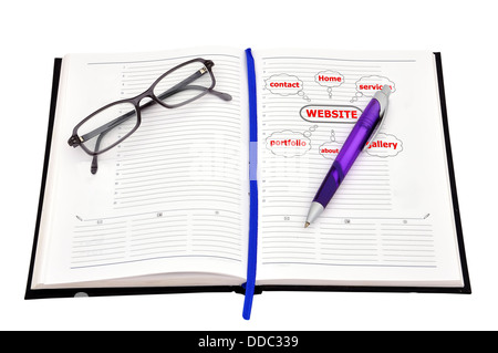 Sito web di regime nella quotidiana Foto Stock