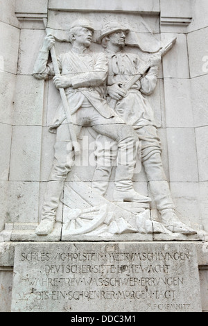 Monumento a l'azione militare in Schleswig-Holstein in Frankfurt am Main, Germania. Foto Stock