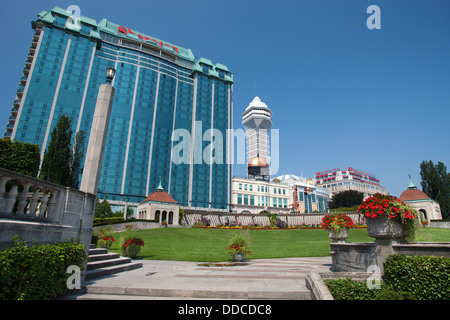 SHERATON FALLS HOTEL GIARDINI NIAGARA ONTARIO CANADA Foto Stock