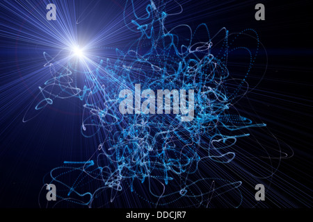 La tecnologia avveniristica design di sfondo Foto Stock