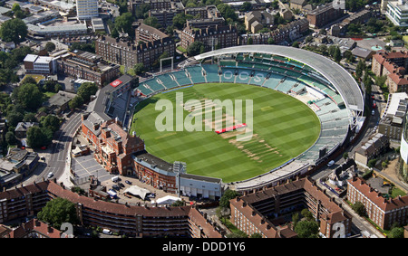 Vista aerea dell'Oval Cricket Ground in Kennington, Londra SE17 Foto Stock