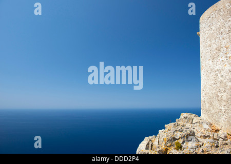 Vista aerea da Capo Formentor nella costa nord di Mallorca, Spagna ( Isole Baleari ) Foto Stock