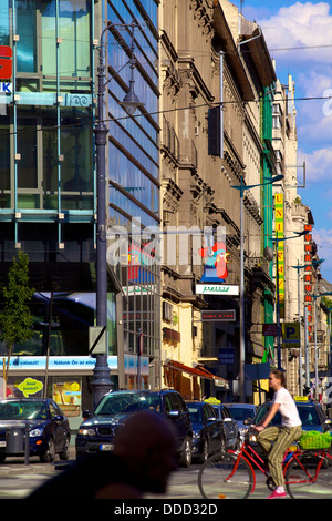 Scena di strada, Budapest, Ungheria Foto Stock