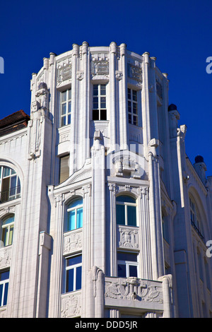 Edificio Art Deco a Vaci Utca, Budapest, Ungheria, Est Europa Centrale Foto Stock