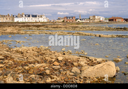 La Bassa marea a Troon, Scozia Foto Stock