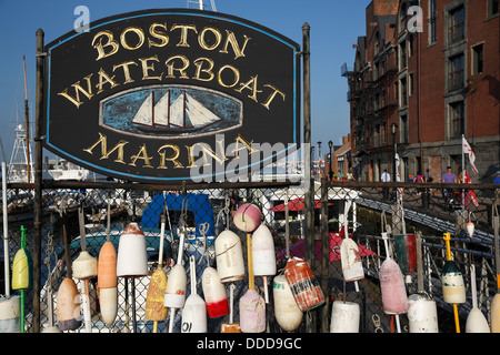 Marina, Porto di Boston, Long Wharf, Boston, Massachusetts Foto Stock