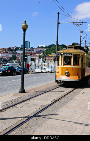 Hop on,Hop off,vecchio tram System,Porto,Porto,Portogallo Foto Stock