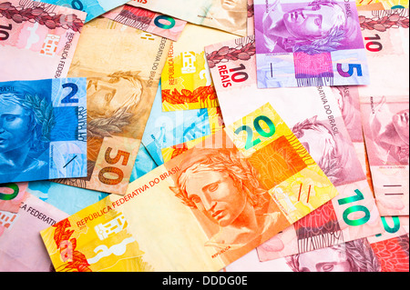 Real brasiliano nuova moneta . Foto Stock