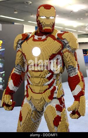 L'uomo del ferro da Marvel Comics realizzato da LEGOs. Foto Stock