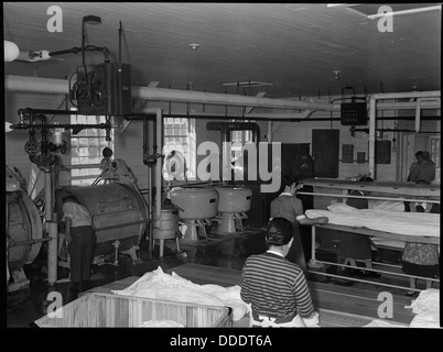 Girolamo Relocation Center, Dermott, Arkansas. Ospedale lavanderia. 537298 Foto Stock