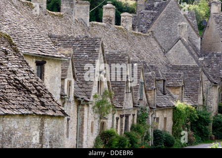 Arlington Row, Bibury, Gloucestershire, Cotswolds, England, Regno Unito Foto Stock