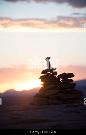 Sedona Cairn Rock palificazioni Aeroporto Vortex Sedona in Arizona Foto Stock