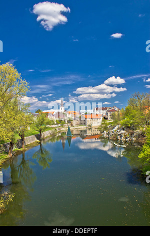 Città di Gospic Lika sul Fiume, Croazia Foto Stock