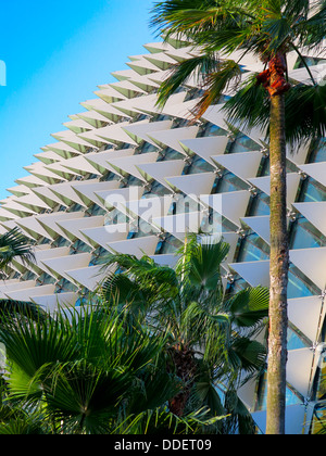 Architettura dettaglio della Spianata Il Teatro sulla Baia di Singapore Foto Stock