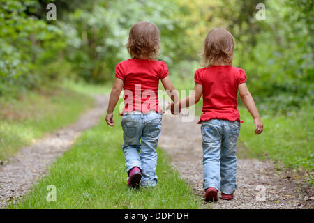 Gemelli identici Foto Stock