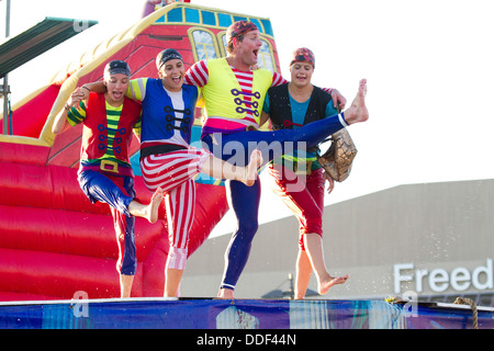 La nave pirata giochi per bambini al 2011 Kentucky State Fair. Il Kentucky, Stati Uniti d'America Foto Stock