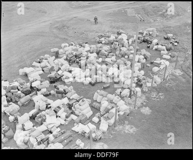 Salinas, California. Questo bagaglio appartenenti a sfollati di ascendenza giapponese è stato portato dal Truc . . . 536159 Foto Stock