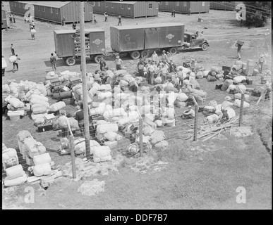 Salinas, California. Questo bagaglio appartenenti a sfollati di ascendenza giapponese è stato portato dal Truc . . . 536160 Foto Stock