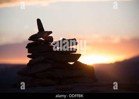 Sedona Cairn Rock palificazioni Aeroporto Vortex Sedona in Arizona Foto Stock