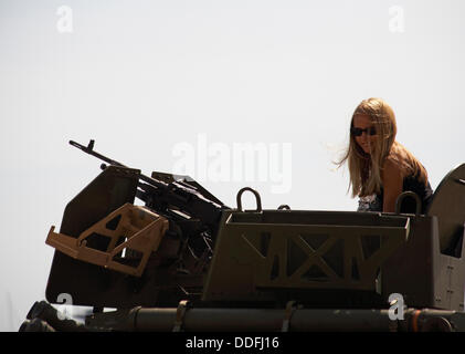 Bournemouth, Regno Unito domenica 1 settembre 2013. Il giorno finale di Bournemouth Air Festival 2013 con un comunicato oltre un milione e mezzo di persone che frequentano i quattro giorni della manifestazione, aiutati dalle calde giornate di sole. © Carolyn Jenkins/Alamy Live News Foto Stock