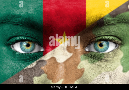 Soldato da Camerun Foto Stock