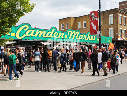 Il mercato di Camden, Camden Town, Londra, Gran Bretagna, Regno Unito Foto Stock