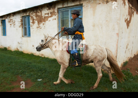 Mongolia, Ovorkhangai provincia, Burd, il festival Naadam Foto Stock