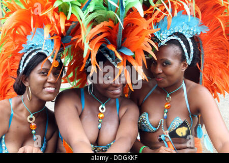 New York, New York, Stati Uniti d'America. 2 Sep, 2013. Xlvi annuale di West Indian Day Parade marche giù Eastern Parkway in Brooklyn N.Y. © 2013 Credit: Bruce Cotler/Globe foto/ZUMAPRESS.com/Alamy Live News Foto Stock