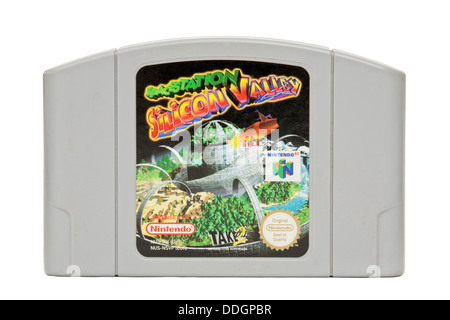 Vintage degli anni novanta Nintendo 64 video gioco 'Spacestation Silicon Valley" Foto Stock