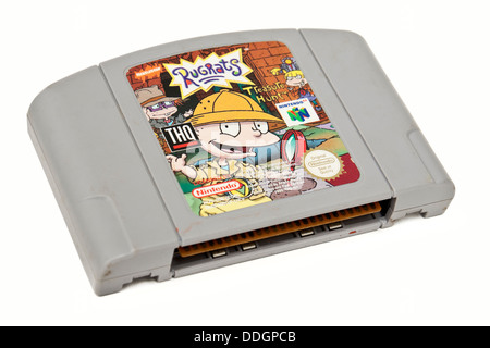 Vintage degli anni novanta Nintendo 64 video gioco Rugrats "Caccia al tesoro". Foto Stock