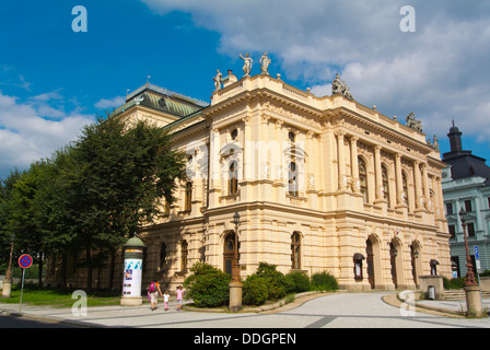 Divadlo F X Saldy teatro città di Liberec Krajský buon regione nord Bohemia Repubblica Ceca Europa Foto Stock